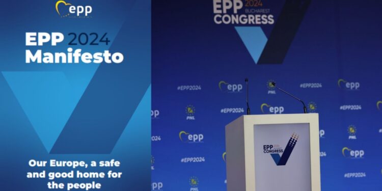 Manifiesto de los populares europeos para las elecciones 2024