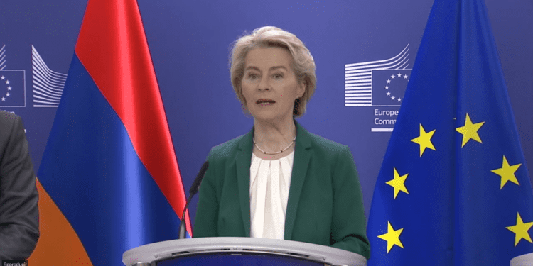 Von der Leyen: «La UE ha proporcionado ya más de 30 millones para apoyar a los refugiados armenios».