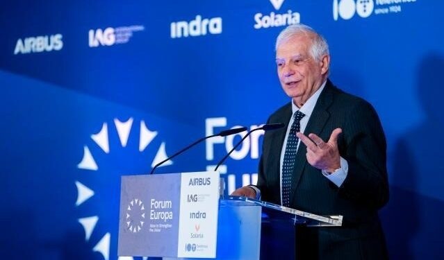 Borrell afirma que «Europa está en peligro» y aboga por un fondo europeo para financiar la defensa