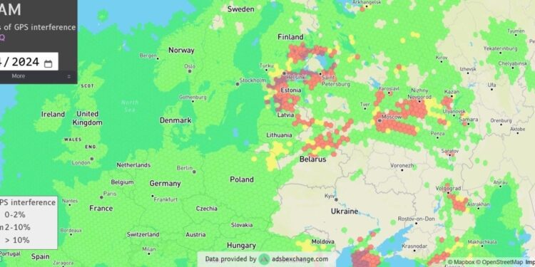La guerra electrónica rusa afecta a las aerolíneas comerciales europeas