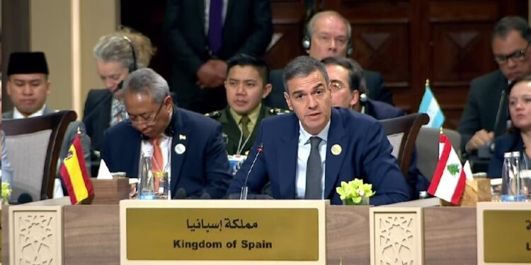 Pedro Sánchez anuncia una ayuda adicional de 16 millones de euros a Palestina