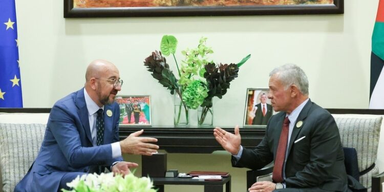 Michel recuerda que todo el sufrimiento en Gaza ocurre a solo unos kilómetros de aquí