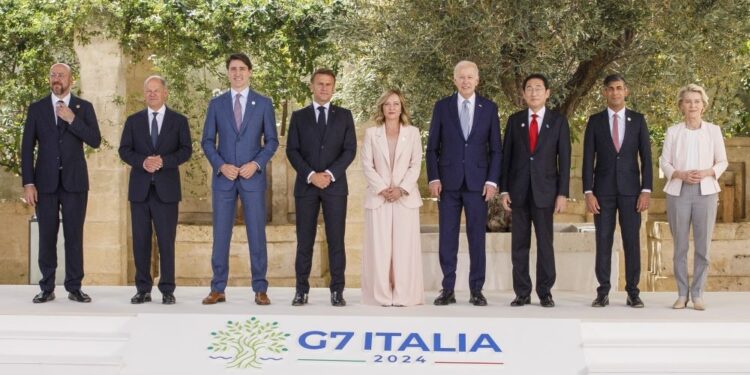 El G7 acuerda prestar casi 50.000 millones de euros a Ucrania con activos rusos congelados