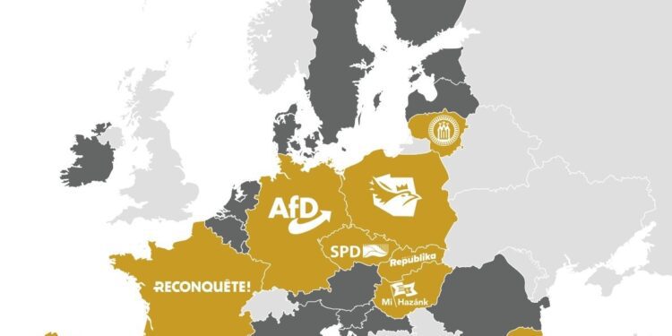 Se constituye Europa de las Naciones Soberanas, un nuevo grupo parlamentario de extrema derecha