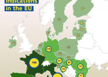 Italia, Francia y España ocupan el ranking de países de la UE con más indicaciones geográficas