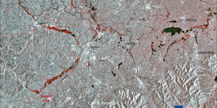 La UE activa los satélites Copernicus para asistir en las inundaciones de Europa central