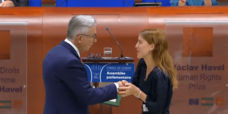 María Corina Machado recibe el Premio de Derechos Humanos Václav Havel del Consejo de Europa