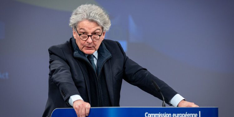 Dimite Thierry Breton, comisario francés de Interior por sus discrepancias con Von ver Leyen