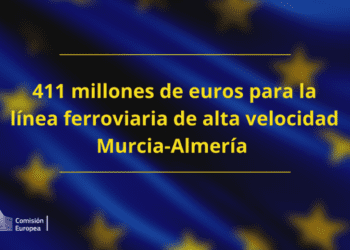 La Comisión destina 411 millones al AVE Murcia-Almería