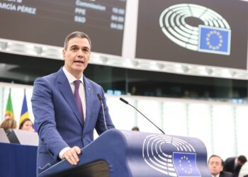 Sánchez en la Eurocámara: Un perro y mucha tensión política