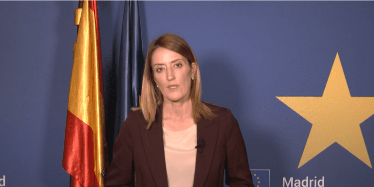 La presidenta del Parlamento Europeo pide un acceso “más fácil, rápido y flexible» a los fondos de la UE para las regiones afectadas por desastres como la DANA