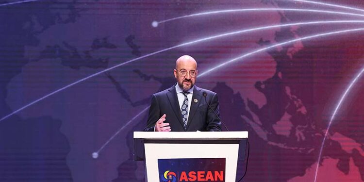 Charles Michel pide respeto por la ley en el mar de China Meridional en la cumbre de ASEAN