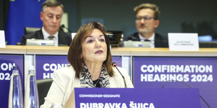 Hearings: Šuica, comisaria designada para el Mediterráneo, promete trabajar con Kaja Kallas para crear “una nueva estrategia de la UE para Oriente Medio”