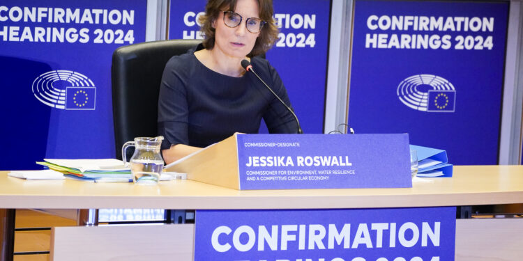 Hearings: Roswall, comisaria designada para Medio Ambiente, presenta su plan para una economía circular, resiliencia hídrica y transición Sostenible