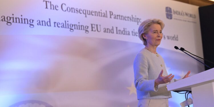 Von der Leyen se reúne con el primer ministro indio para impulsar las negociaciones en seguridad y comercio