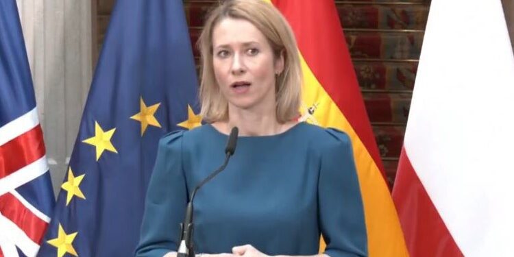 Kallas pide a EEUU que “presione” más a Putin “para que detenga esta guerra”