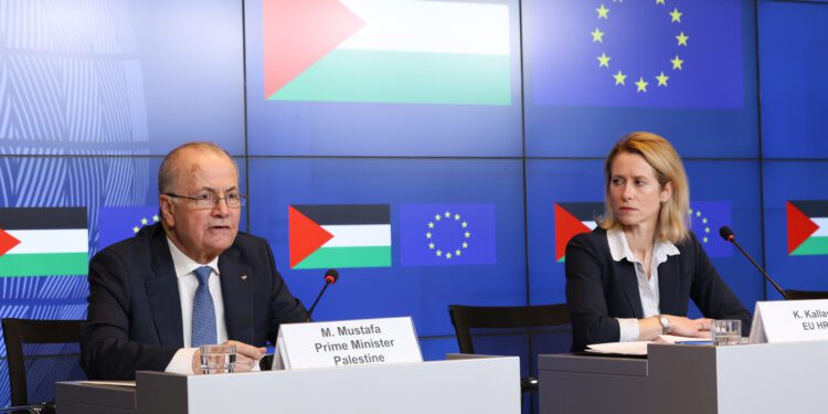 En su primer diálogo político de alto nivel, la UE y Palestina priorizan el alto el fuego y la reconstrucción de Gaza