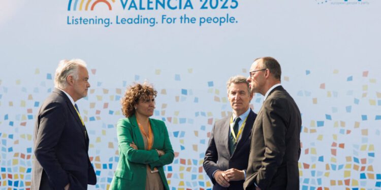 Arranque del Congreso del PPE en Valencia marcado por ausencias por el apagón y tensiones por la DANA