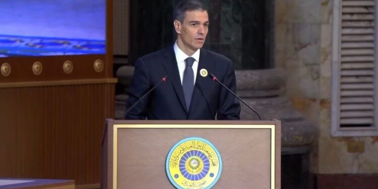 Sánchez pide el apoyo de la Liga Árabe al proyecto de resolución hispano-palestino sobre Gaza