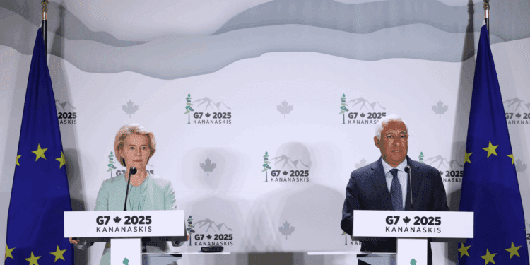 Von der Leyen y Costa destacan antes de la cumbre del G7 la urgencia de reforzar la cooperación internacional y el liderazgo europeo