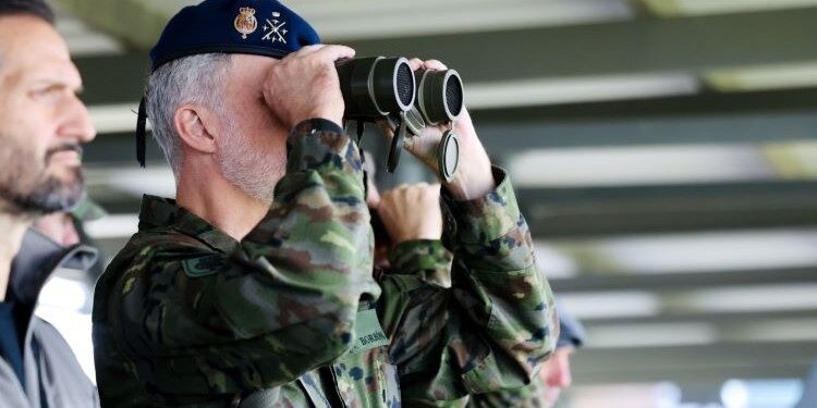 El Rey visita la Brigada Multinacional de la OTAN en Eslovaquia, liderada por España