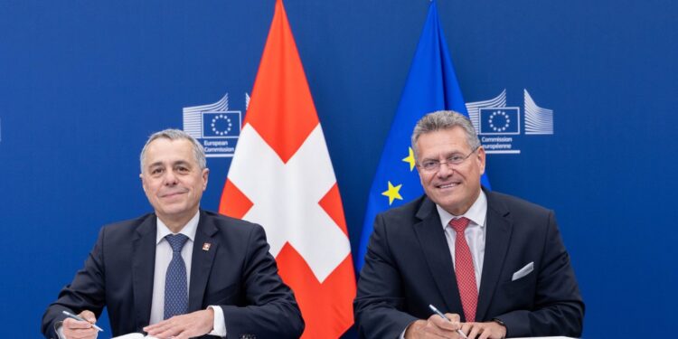 La UE y Suiza firman una Declaración Conjunta y se comprometen a reforzar su asociación