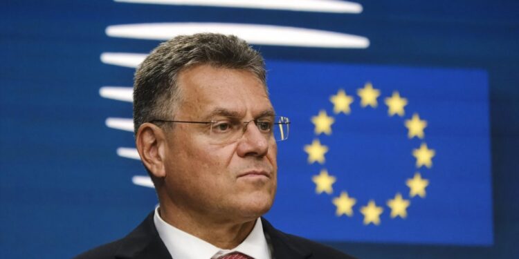 Šefčovič asegura que las negociaciones con EE. UU. avanzan “en la dirección correcta”