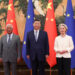 La UE pide a China reequilibrar las relaciones comerciales en su 25ª cumbre bilateral en Pekín