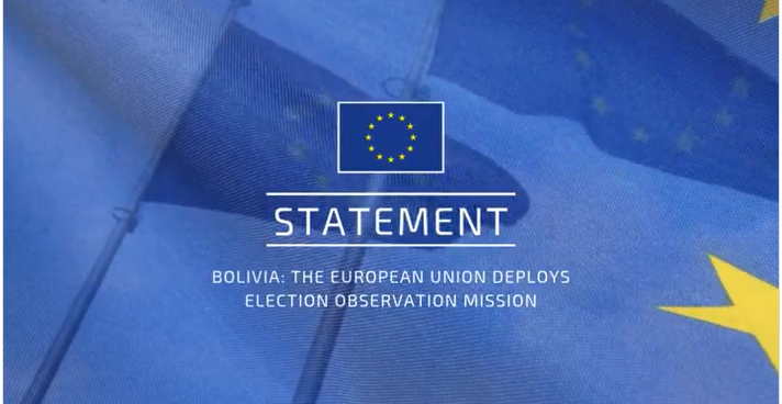 La UE enviará una misión de observación a las elecciones de Bolivia del 17 de agosto
