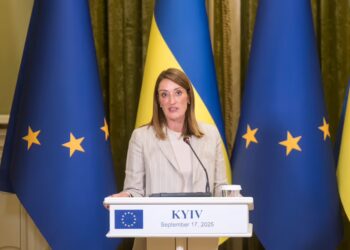 La presidenta Metsola reafirma en Kiev el continuo apoyo del Parlamento Europeo a Ucrania
