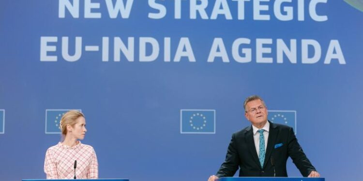 La UE presenta una agenda estratégica con India para reforzar cooperación en comercio, sostenibilidad y defensa