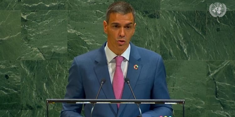 Sánchez pide que Palestina sea “miembro de pleno derecho” de la ONU y reclama medidas “inmediatas” para “frenar la barbarie”