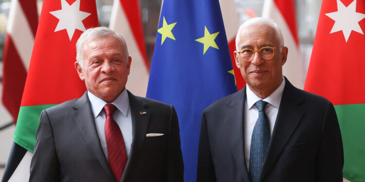La UE y Jordania celebrarán su primera cumbre en Ammán el 8 de enero de 2026