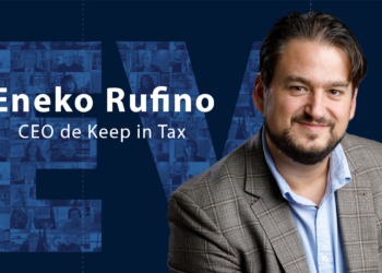 Eneko Rufino, CEO de Keep In Tax, posando para una foto