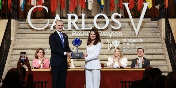Felipe VI entrega el Premio Europeo Carlos V en el Monasterio de Yuste