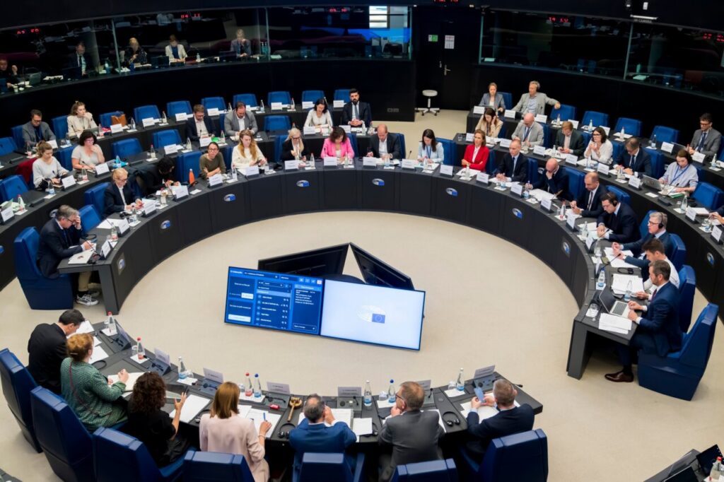 Reunión de líderes de la Eurocámara discutiendo sobre Rusia y los Estados bálticos