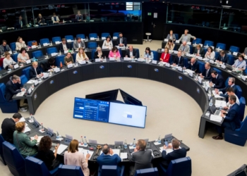 Reunión de líderes de la Eurocámara discutiendo sobre Rusia y los Estados bálticos