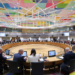 Reunión de ministros de Agricultura de la UE en Bruselas discutiendo sobre fertilizantes