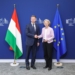 Ursula von der Leyen y Péter Magyar en rueda de prensa sobre fondos europeos