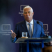 António Costa hablando sobre relaciones entre Kosovo y Serbia en Pristina