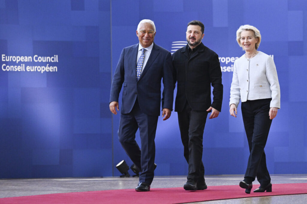 Líderes europeos llegan a la Cumbre Europea en Bruselas