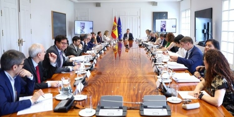 Reunión del Gobierno de España sobre fondos Next Generation en Palacio de la Moncloa