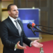 Robert Abela, primer ministro de Malta, durante una conferencia de prensa
