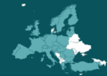Mapa de Europa destacando países en relación a la inversión en medicamentos innovadores