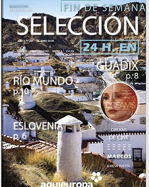 Portada de la revista Selección Fin de Semana con imágenes de Guadix y Eslovenia.