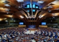 Vista del hemiciclo de la Asamblea Parlamentaria del Consejo de Europa