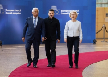 Ursula von der Leyen y líderes europeos en conferencia sobre Ucrania