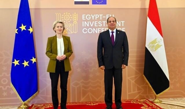 Líderes de la Unión Europea y Egipto en conferencia de inversión