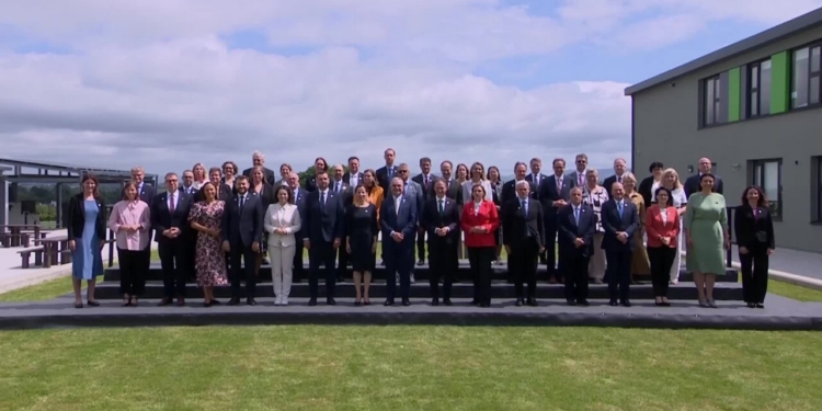 Reunión de ministros de Empleo y Política Social de la UE en un evento al aire libre