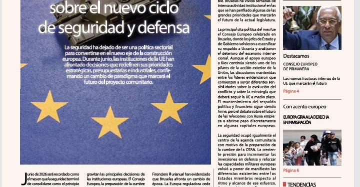 Portada de la publicación A fondo sobre Europa en junio de 2026